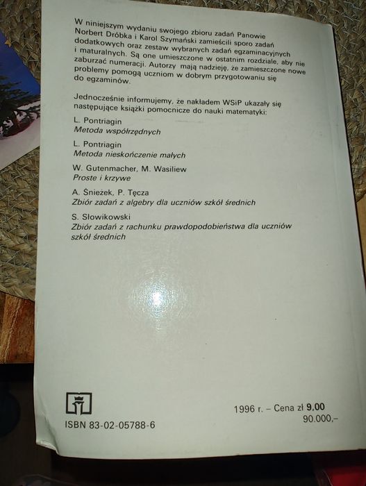 Zbiór zadań z matematyki dla klasy III i IV lic. Ogólnokształcącego