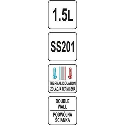 Termos Stołowy Z Przyciskiem 1.5L Yato