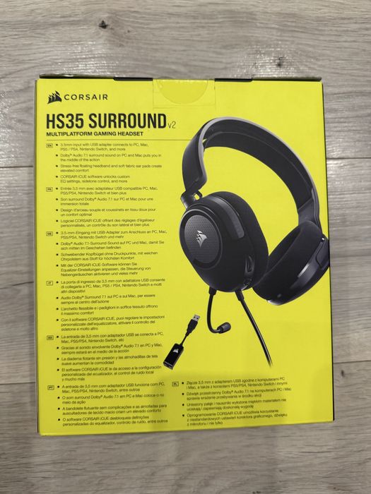 Nowe słuchawki Corsair HS35 Surround v2