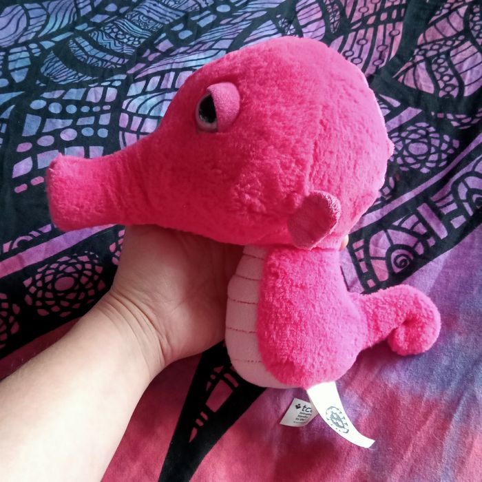 Konik morski pluszowa zabawka różowy