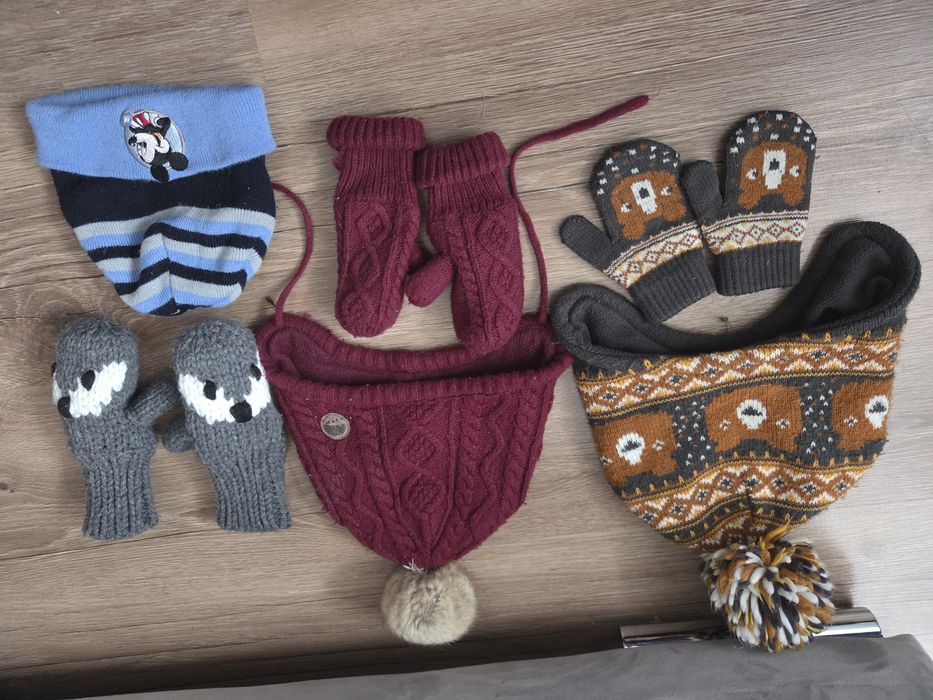 Komplet czapki i rękawiczki