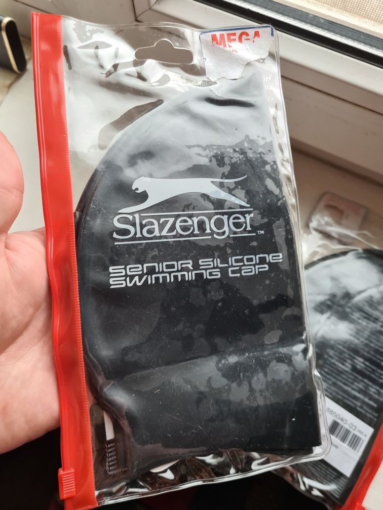 Силіконова Шапочка для Плавання Slazenger Silicone Cap Sn00 Black Нові