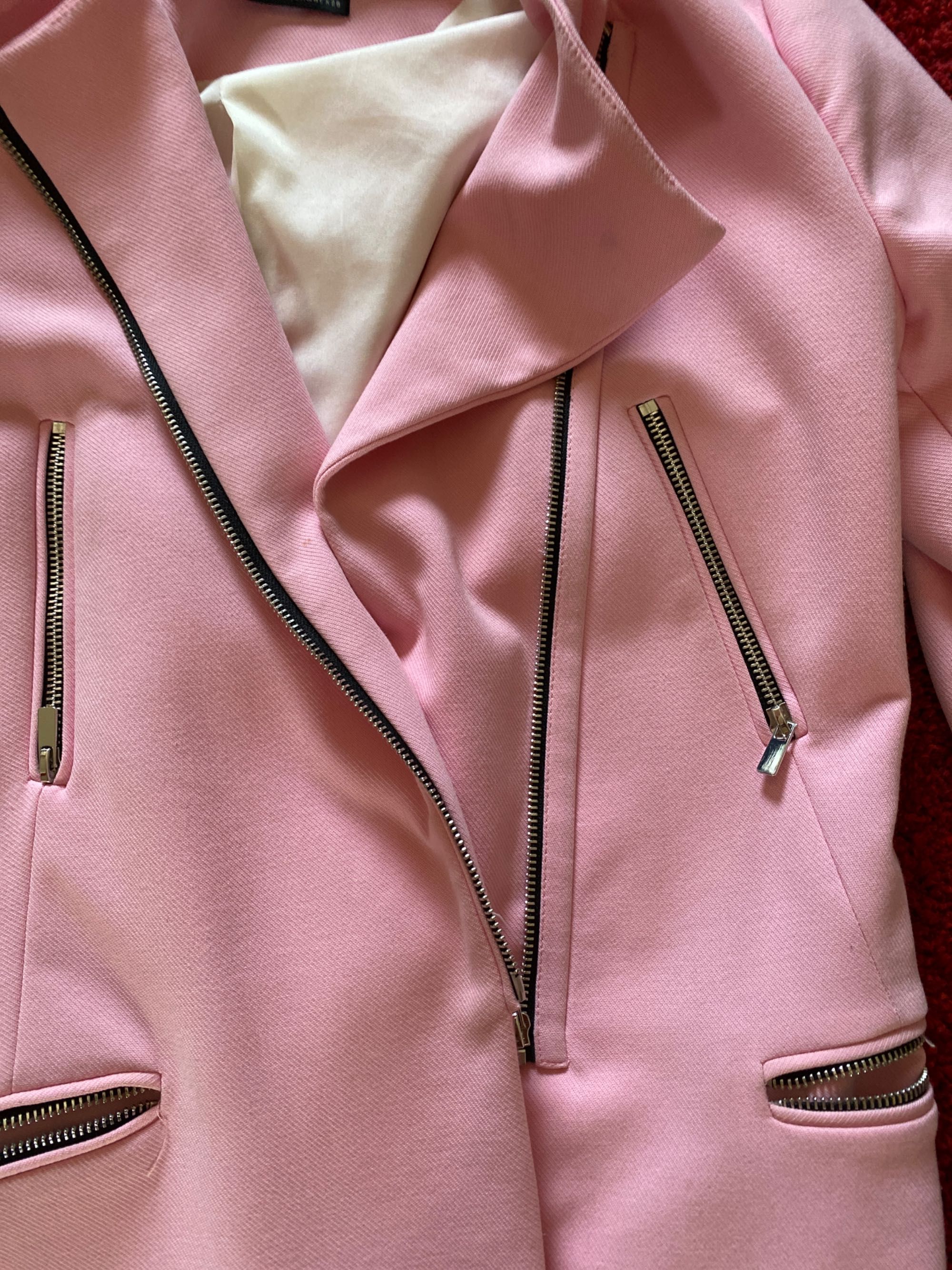 Casaco Zara cor de rosa claro