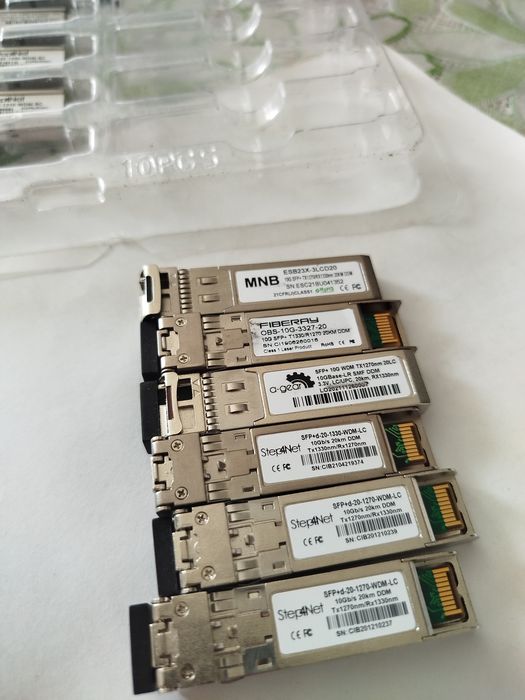 Одноволоконні 10G SFP+ модулі 20км Step4Net