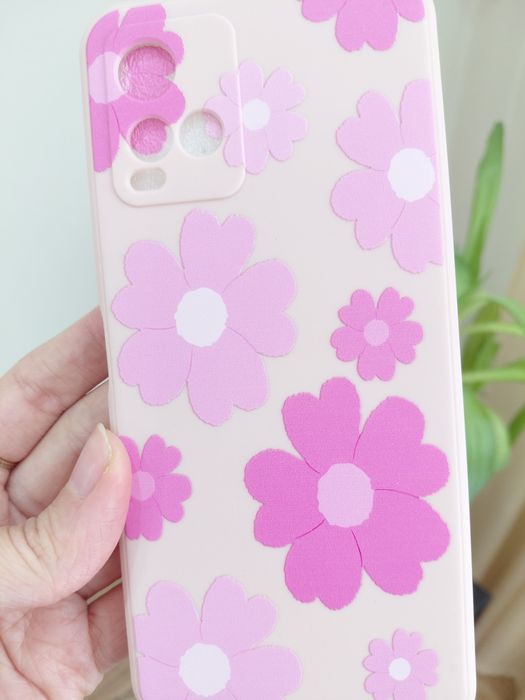 Etui na telefon w kwiaty vivo y33s