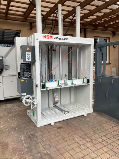 Belownica prasa do makulatury folii kartonu HSM v-press 860 Plus B