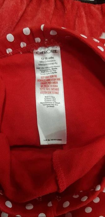 Strój mikołaja dla dziewczynki 12-18msc