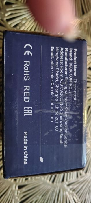 Termostat pokojowy Beok.