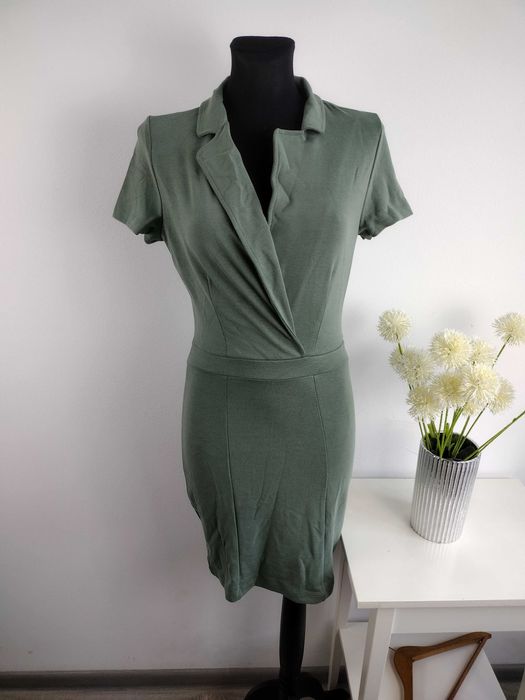 Zielona sukienka biurowa Even&Odd TALL - elegancja XS