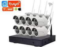 CCTV Sistema Vídeo Vigilância NVR + 8 Câmaras HD Sem Fios WiFi (NOVO)
