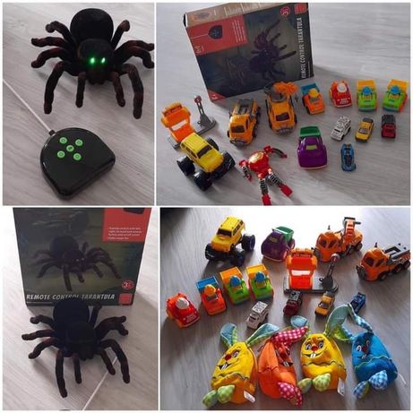 Zabawki samochody zestaw paka  / tarantula pająk zdalnie sterowany