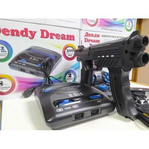 Приставка Dendy Dream 300 игр с пистолетом Сюбор Famicom Nes Dendi