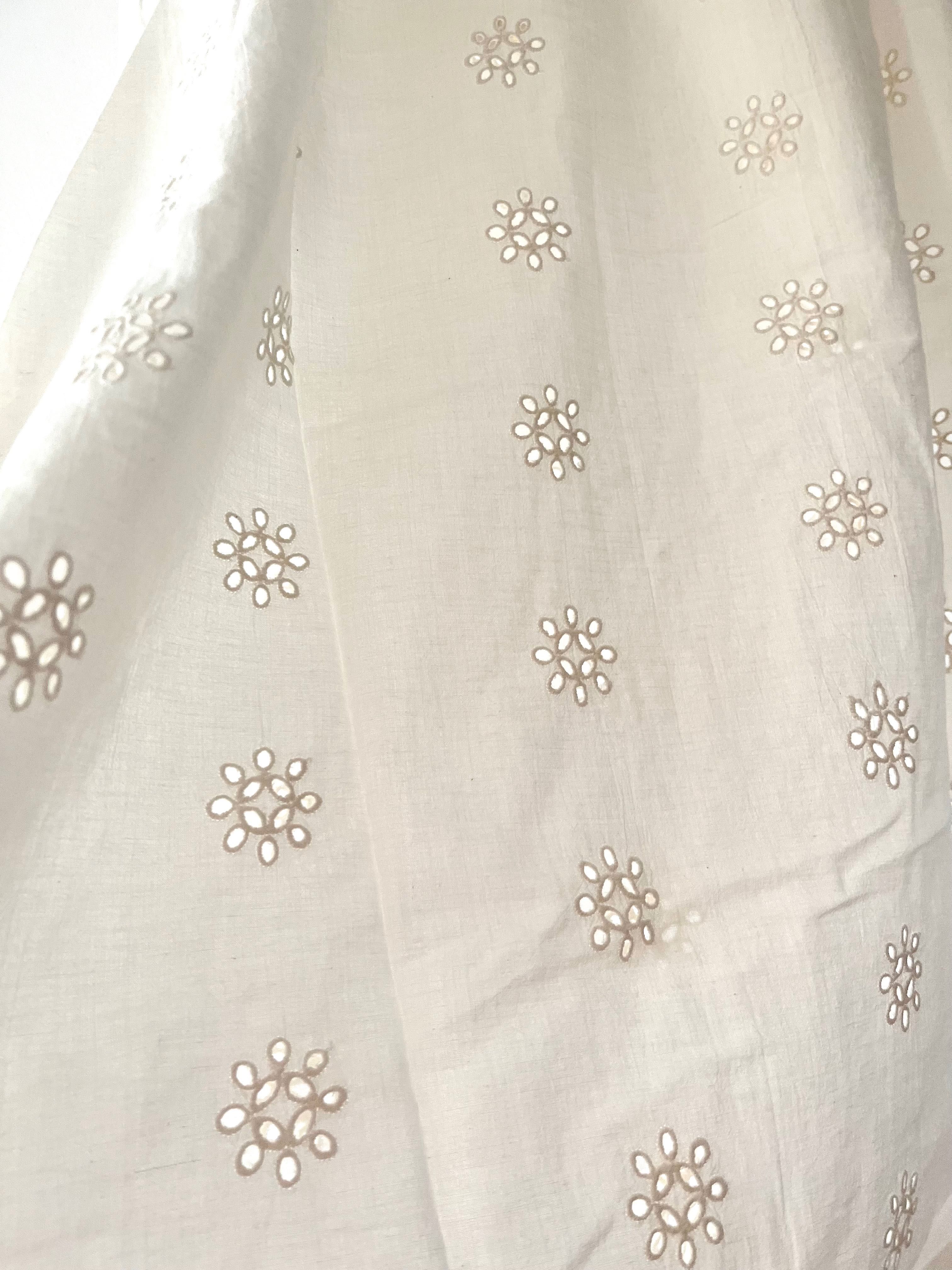 Sukienka mini Zara HOME rozmiar S 100% bawełna wiązana haftowana