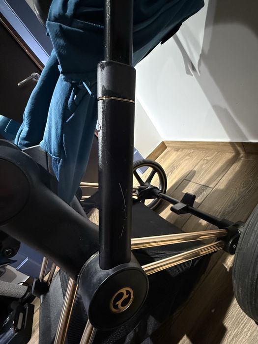 Cybex priam 2 в 1  mountain blue на рамі rosegold 4.0