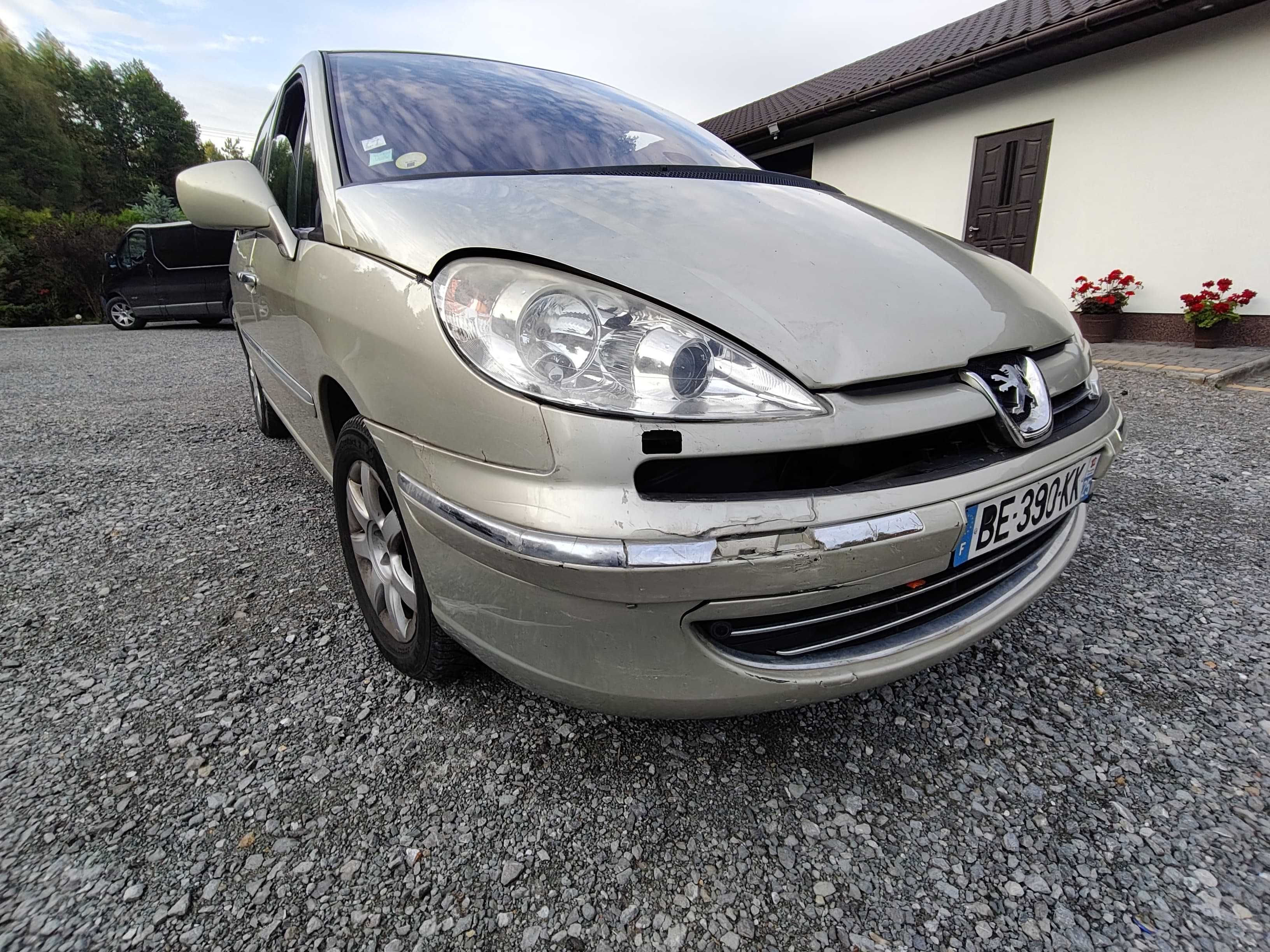 Peugeot 807 2.0 HDi 163KM • 2010 • 7-osobowy • Hak • Bogate wyposaż.