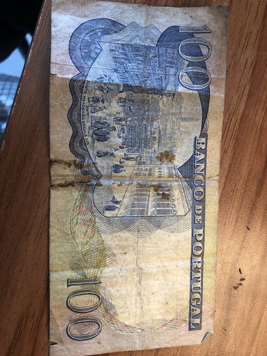 Vendo nota de 100 escudos