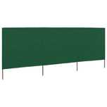 vidaXL Parawan 3-skrzydłowy z tkaniny, 400 x 120 cm, zielony