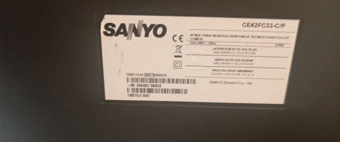 TV Sanyo com falha na Imagem