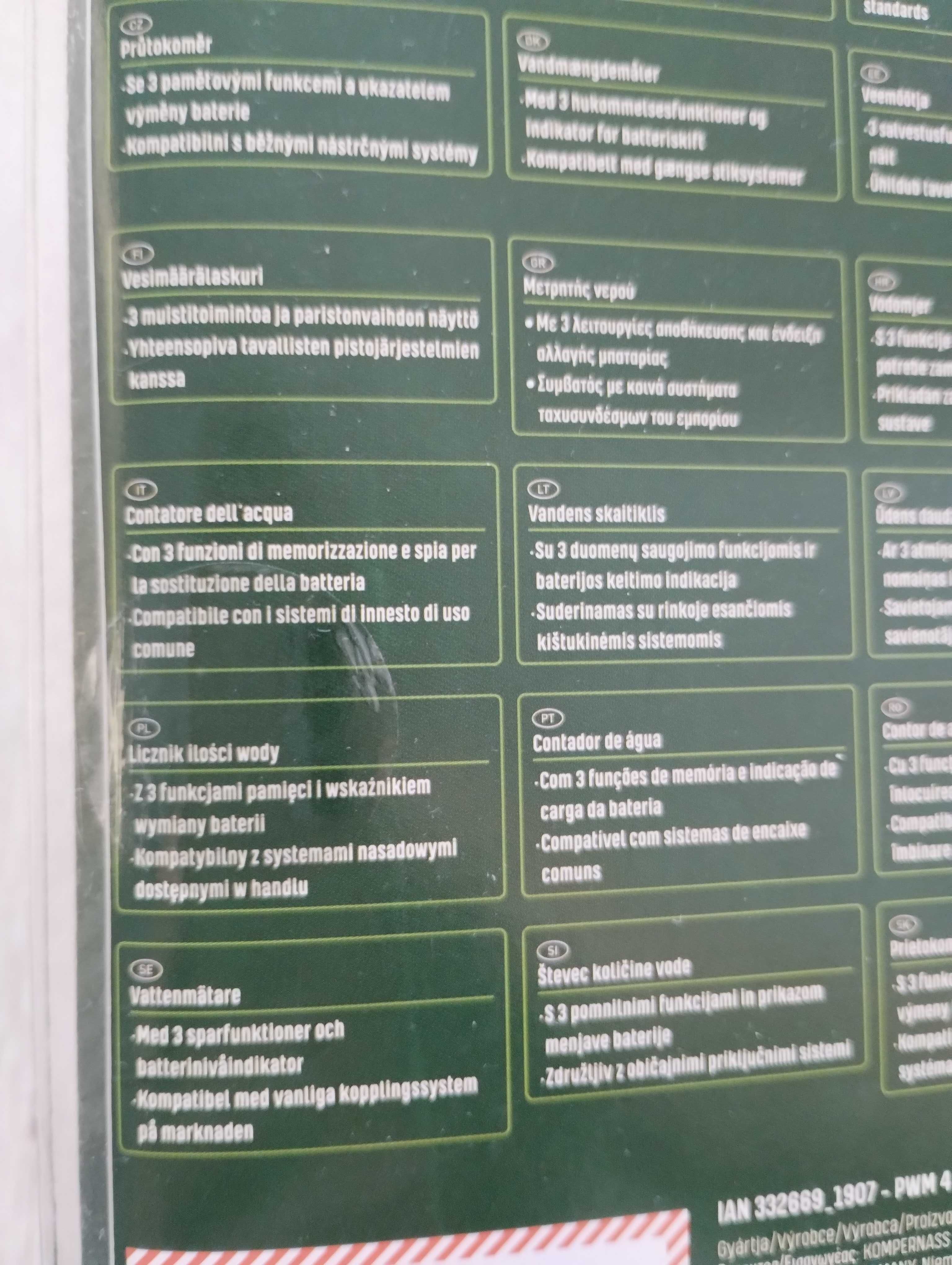Nowy licznik zużycia wody