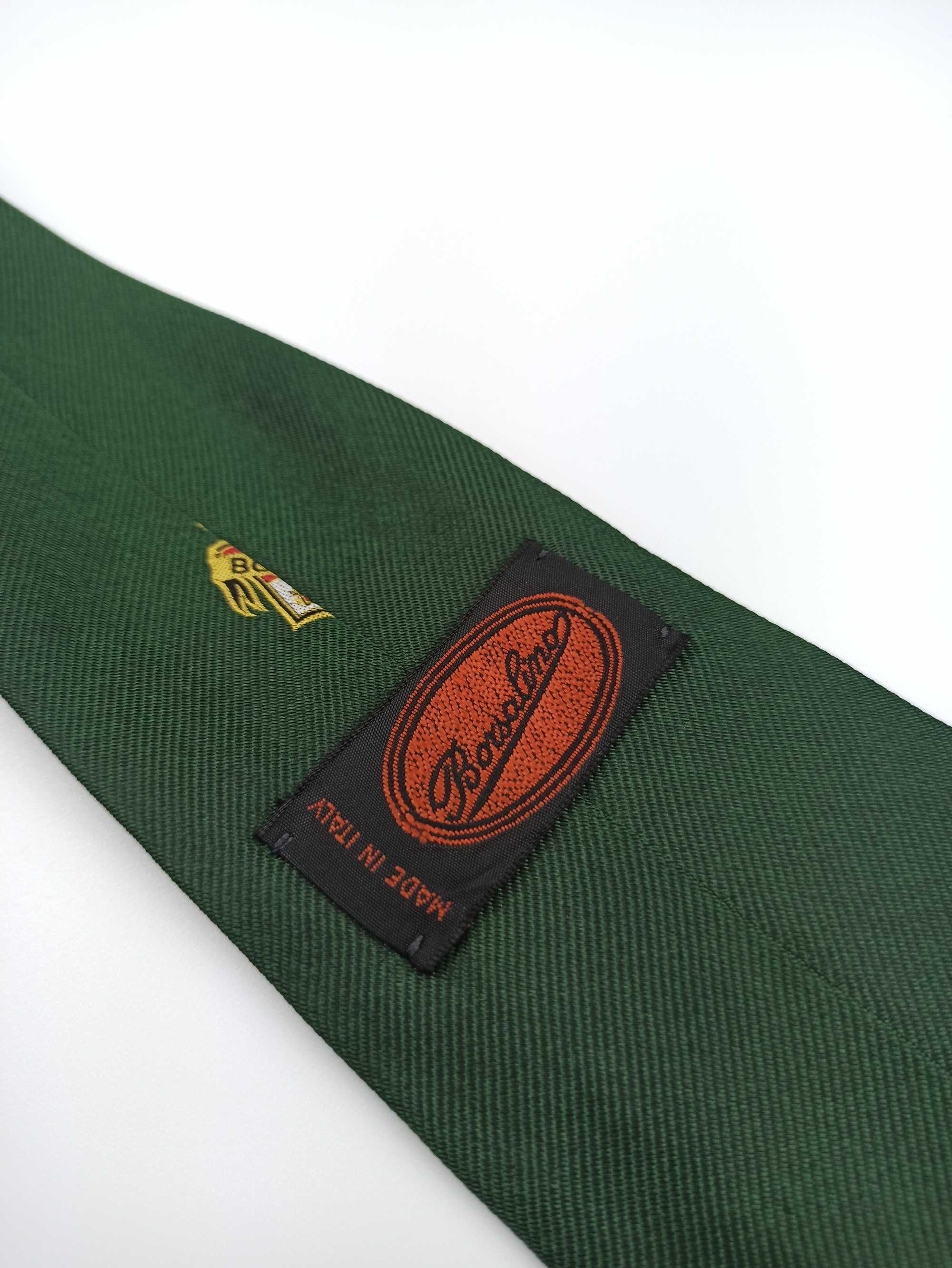 Borsalino jedwabny krawat emblemat herb f9