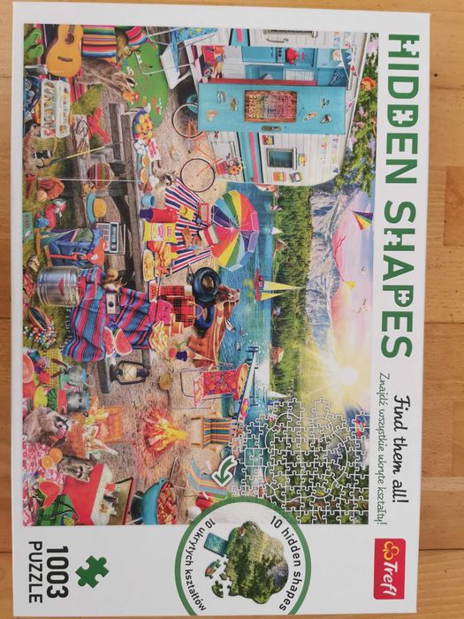 Puzzle 1003 elementy Wycieczka kamperem