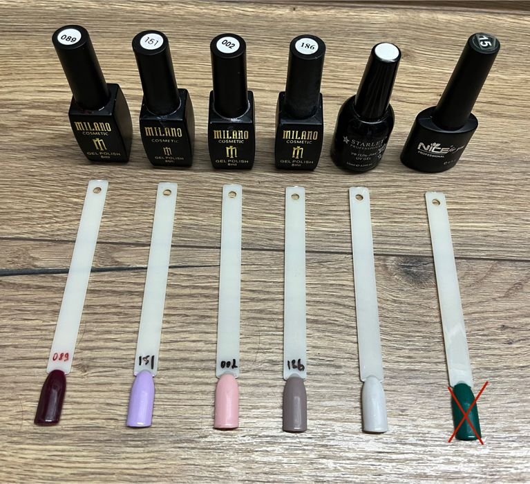 Гель лаки, форми та ворс для нарощення та ремонту