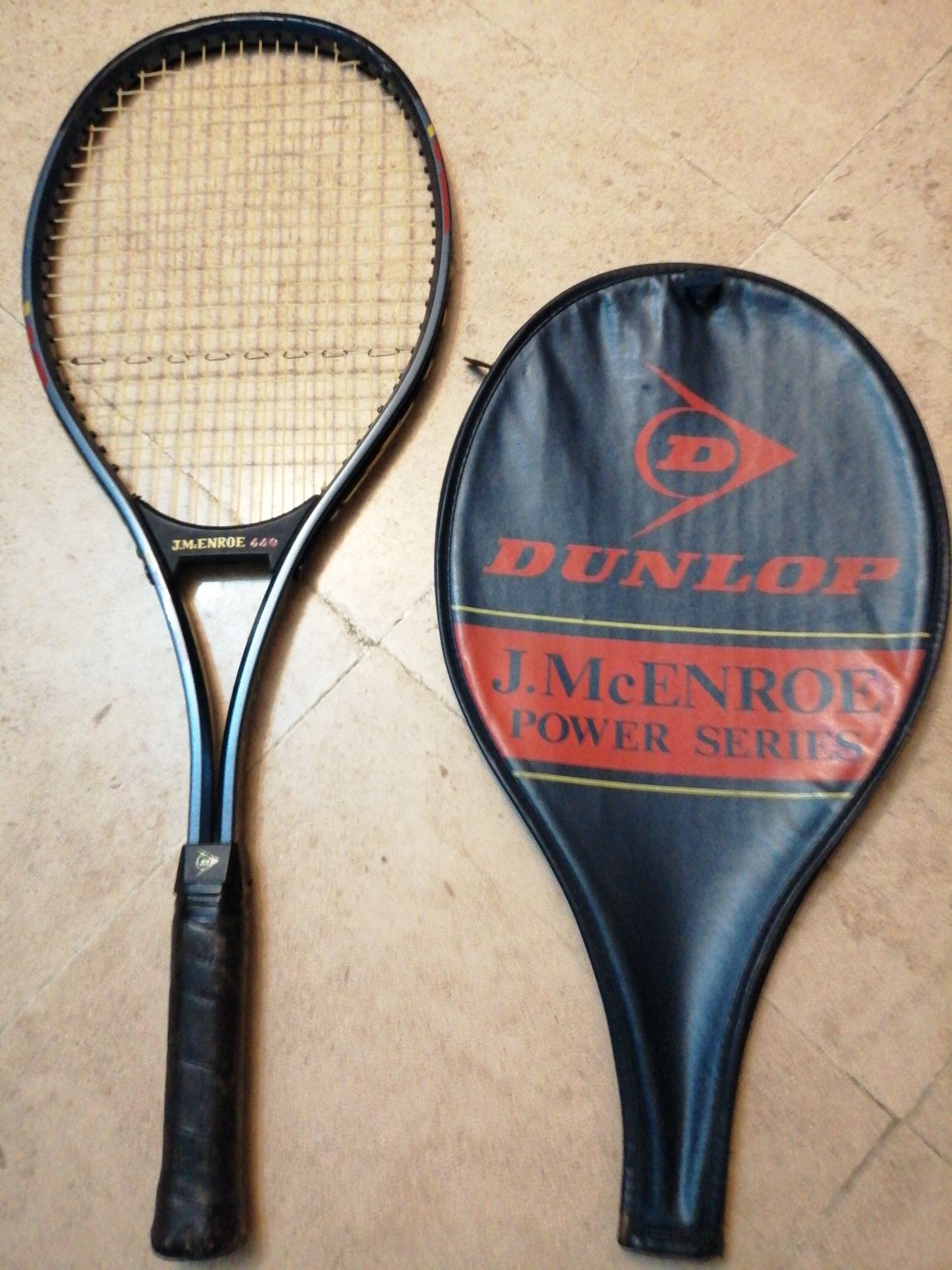 Raquete de tenis Dunlop, modelo j. McEnroe, Power Series