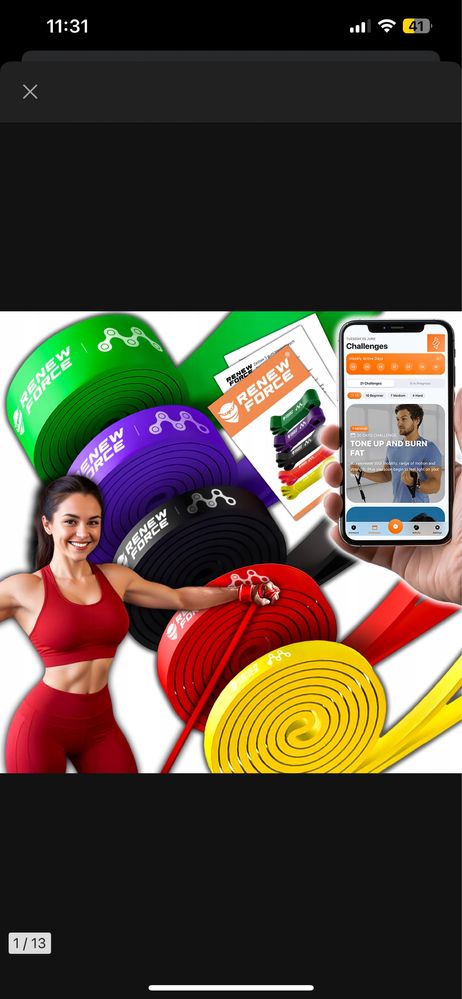 5 gum treningowych gumy oporowe fitness crossfit cross trening trx fit