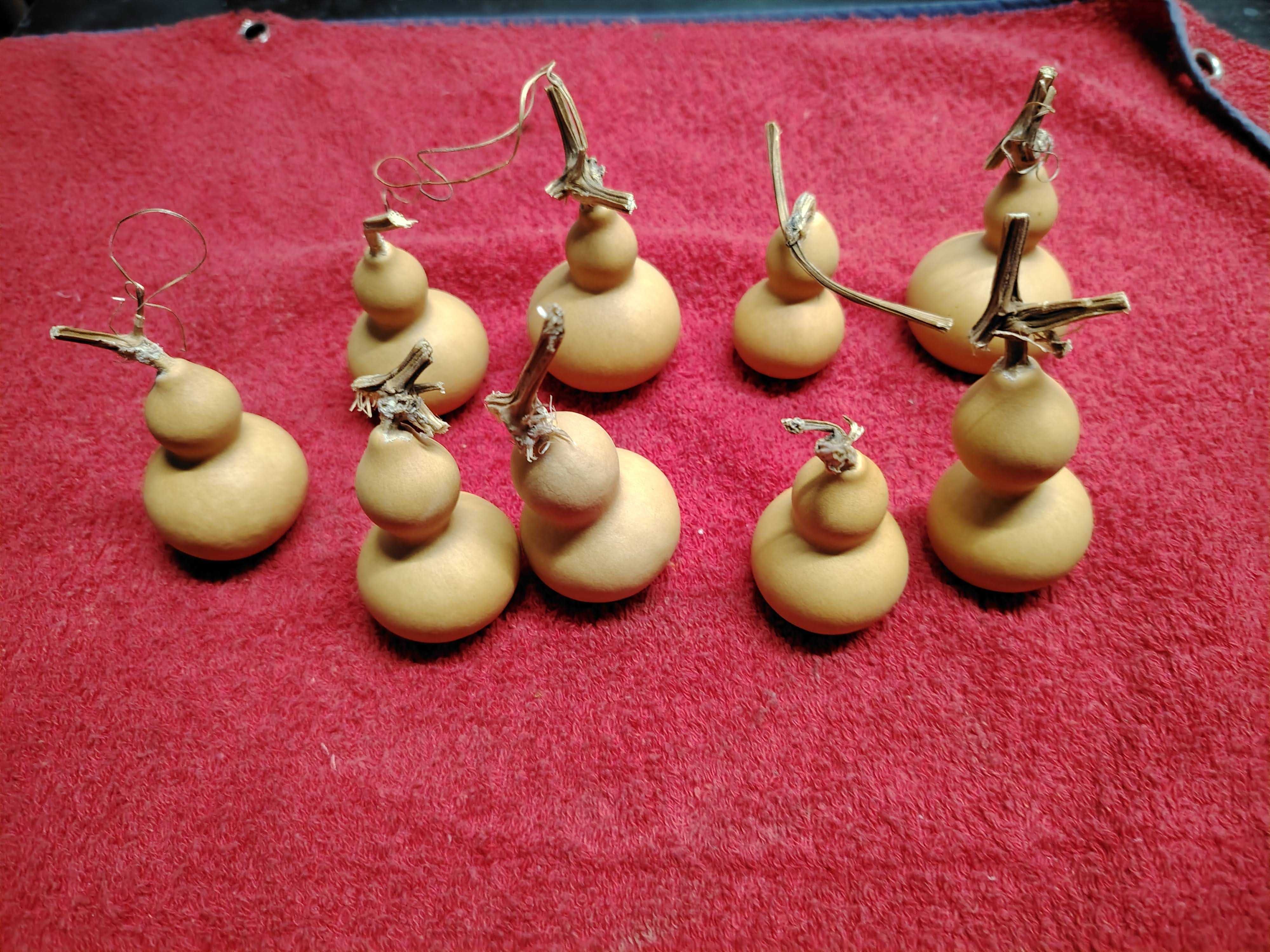 Cabaças mini, 4/6 cm  naturais para decoração