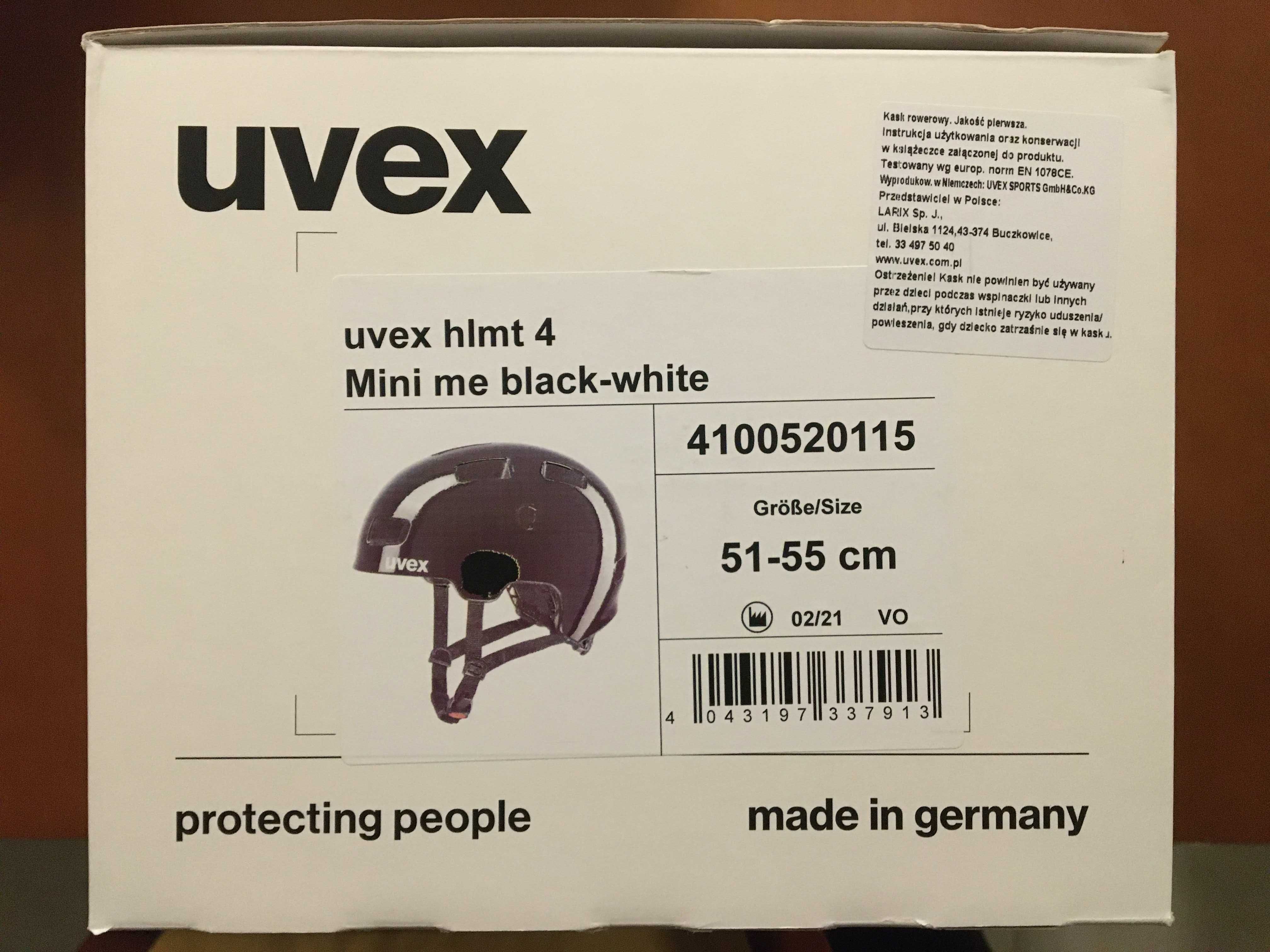 Kask ochronny UVEX Hlmt 4 Mini me 51-55 cm czarny