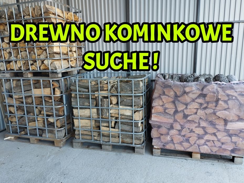Drewno kominkowe opałowe suche sezonowane Buk brzoza dąb grab