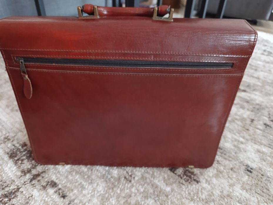 Teczka Aktówka skórzana męska