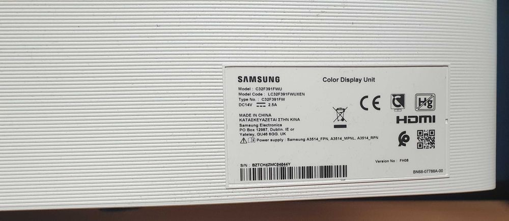 Monitor Samsung C32F39FWU - Full HD, używany, w bardzo dobrym stanie