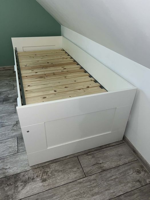 Łóżko rozkładane Ikea brimnes z szufladami