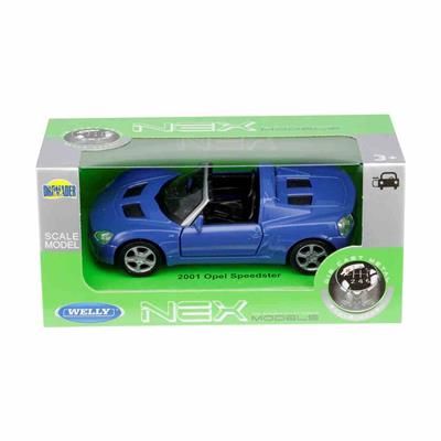 Autko model 1:34 Opel Speedster 2001 niebieski