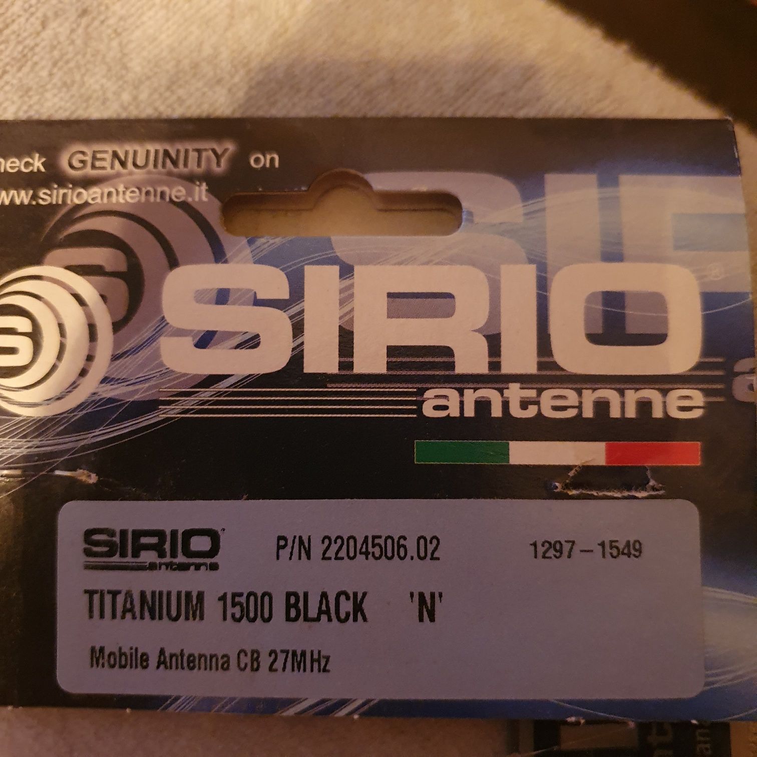 Antena Sirio Titanium 1500 Black