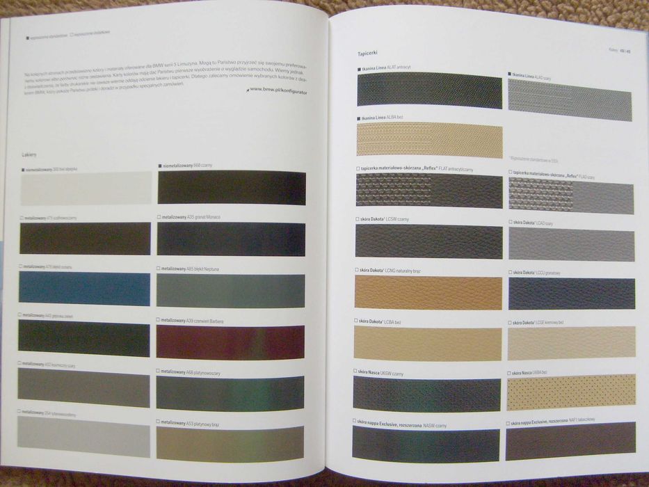 BMW 5 E60 Limuzyna 2009 POLSKA - obszerny prospekt 76 stron, stan BDB