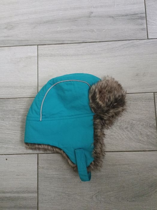 Czapka zimowa H&M 104 116 pilota uszatka futerko