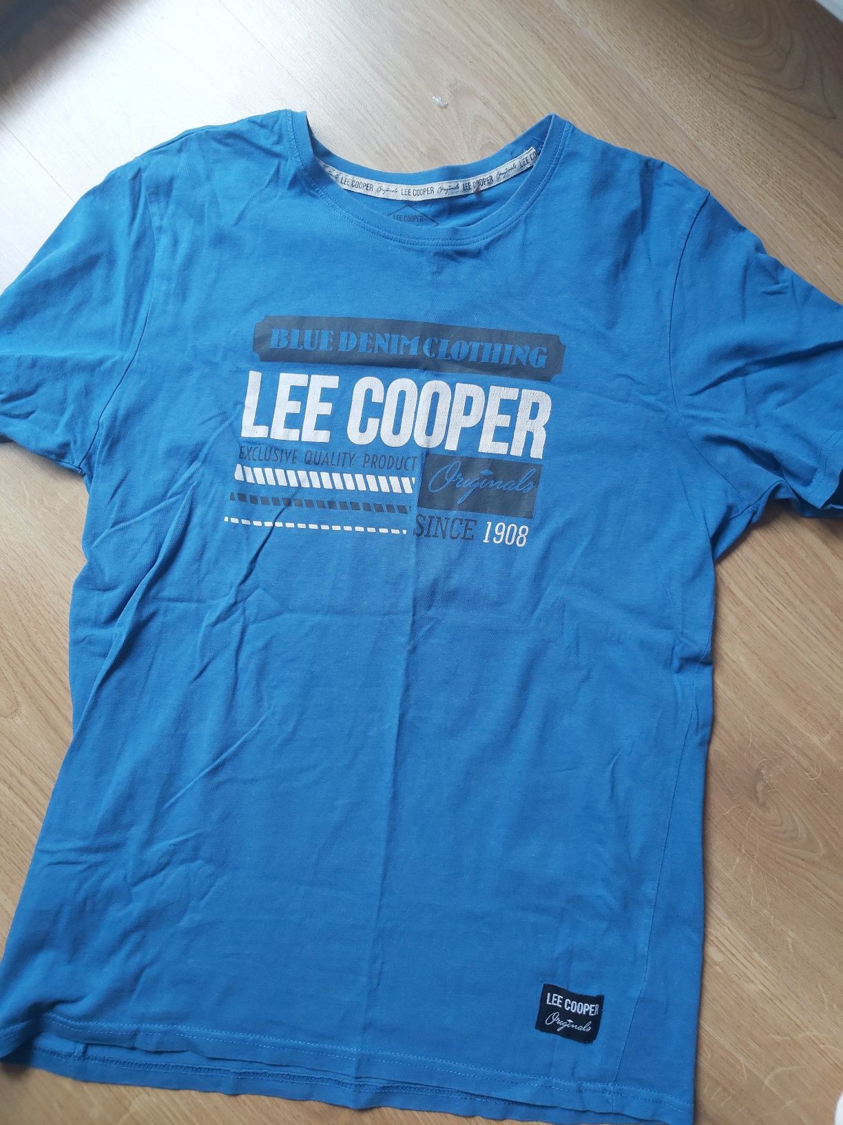Koszulka męska  XL lee cooper niebieska