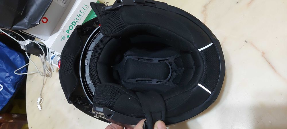 мотошлем - трансформер со стеклом и очками LS2