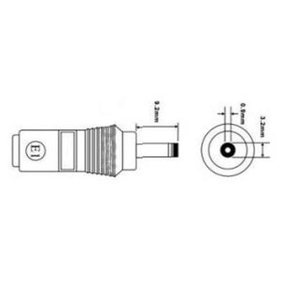 Adapter Przejściówka 4X1.75Mm Na 3.2X0.9Mm