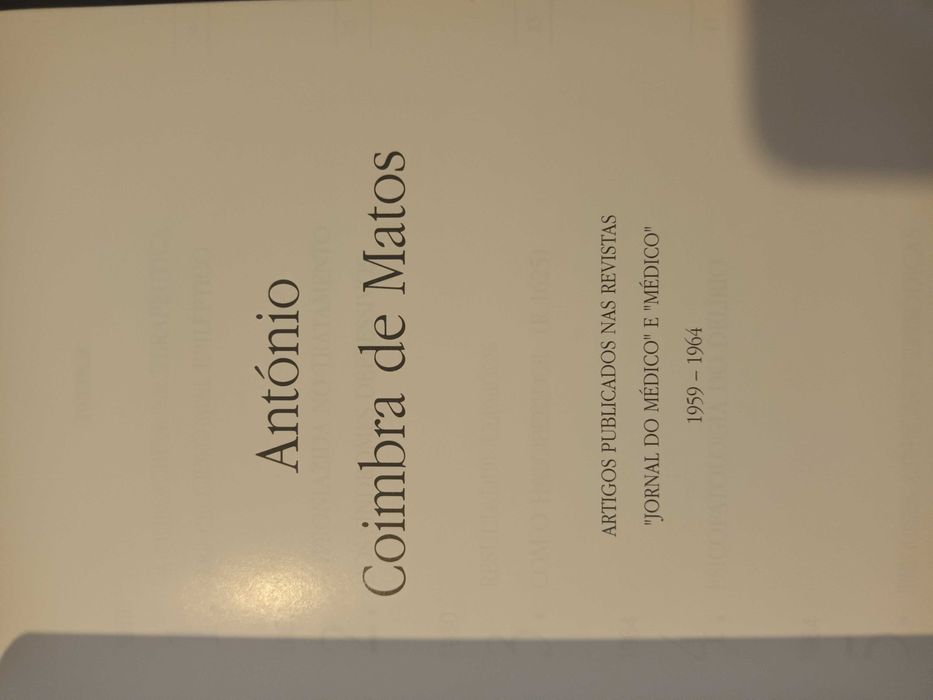 António Coimbra de Matos - Escritos 1