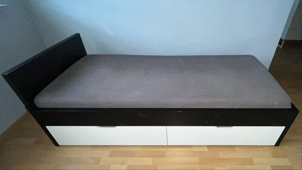 Łóżko z szufladami, solidne, robione na zamówienie, pod materac 185x80