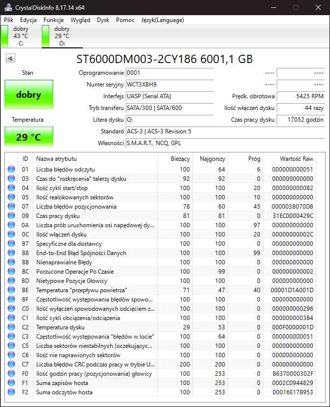 Dysk zewnętrzny Seagate 6TB USB Backup Plus Hub