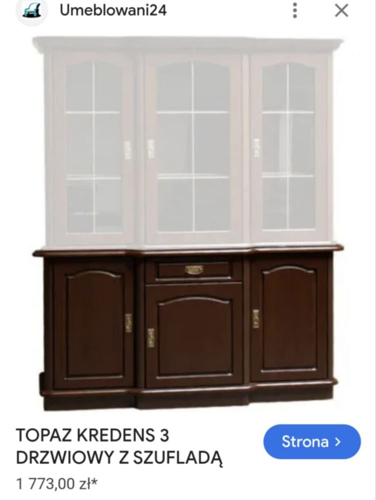 Komoda/szafa/kredens meble do salonu zestaw