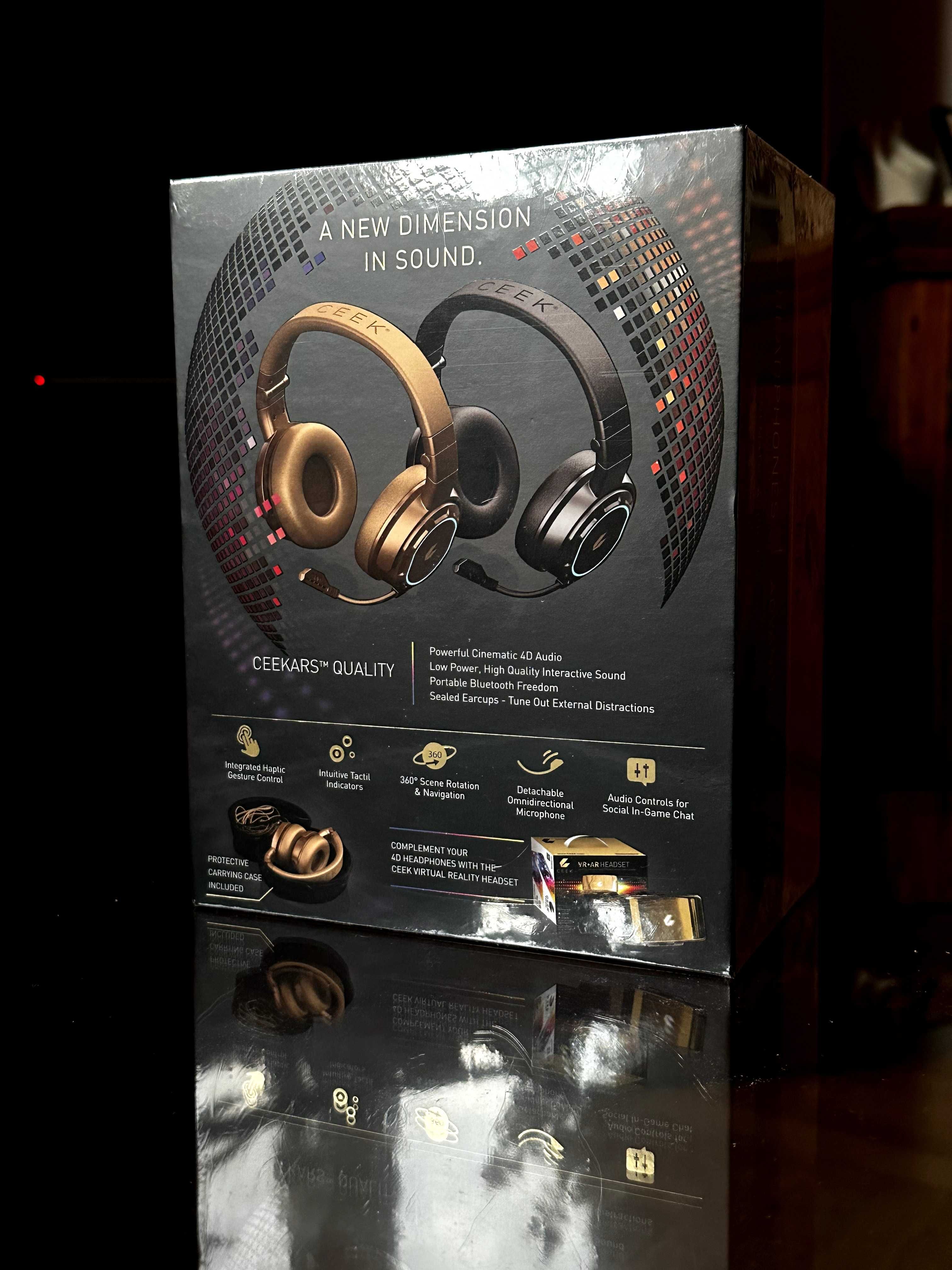 Słuchawki audio CEEK 4D gamingowe NOWE