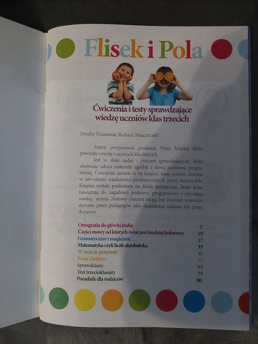Flisek I Pola w trzeciej klasie. Ćwiczenia I testy do klasy 3.