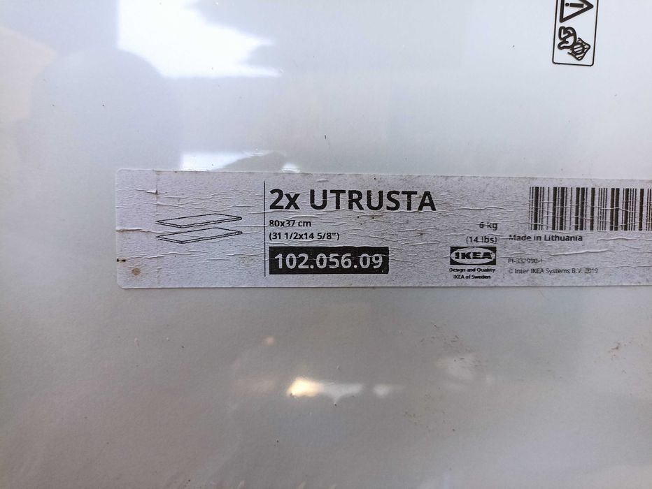 IKEA UTRUSTA półka biały 80x37 cm