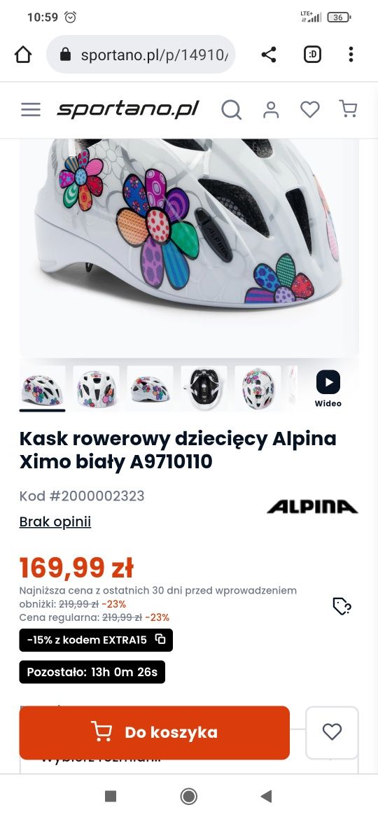 Kask Alpina Ximo 47-51 lekki i przewiewny