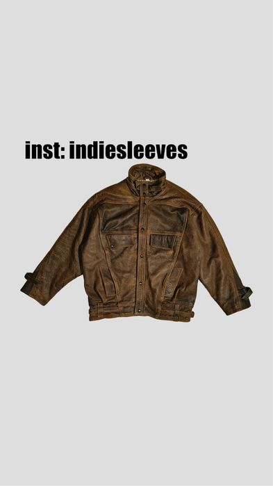 Крута шкіряна куртка oversize fit